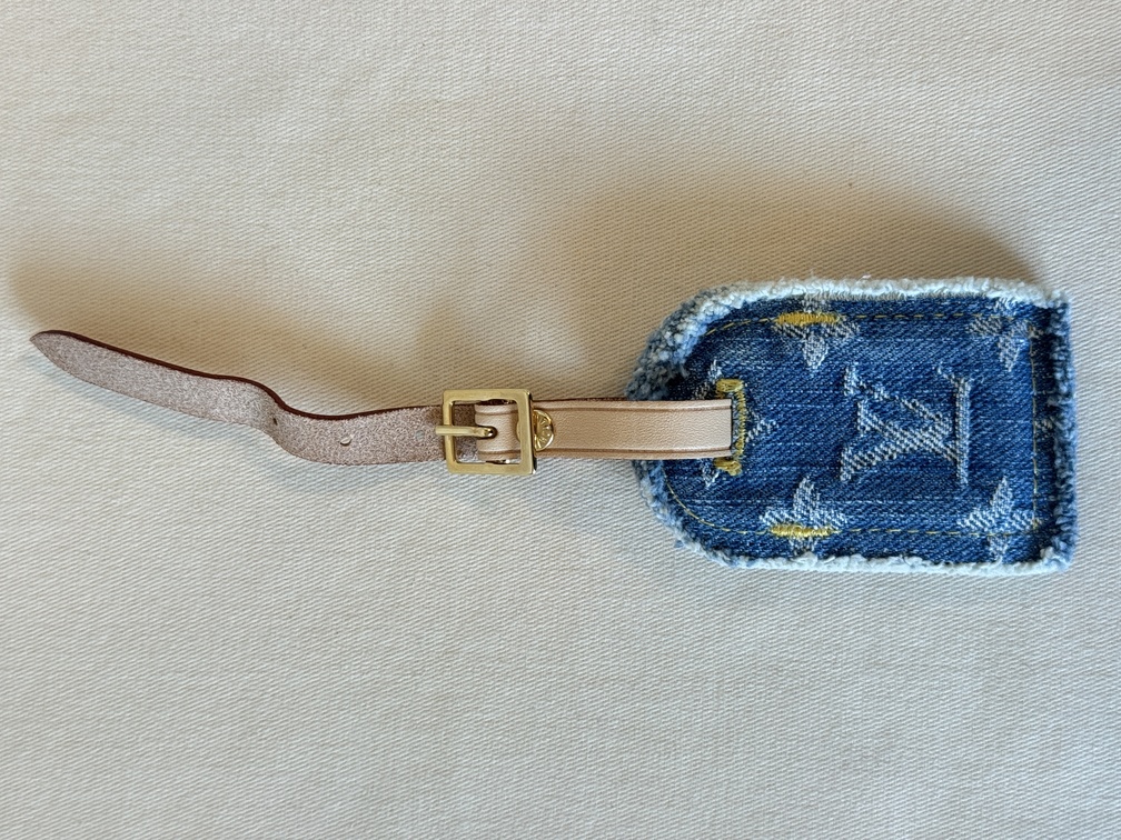 Adressanhänger Denim