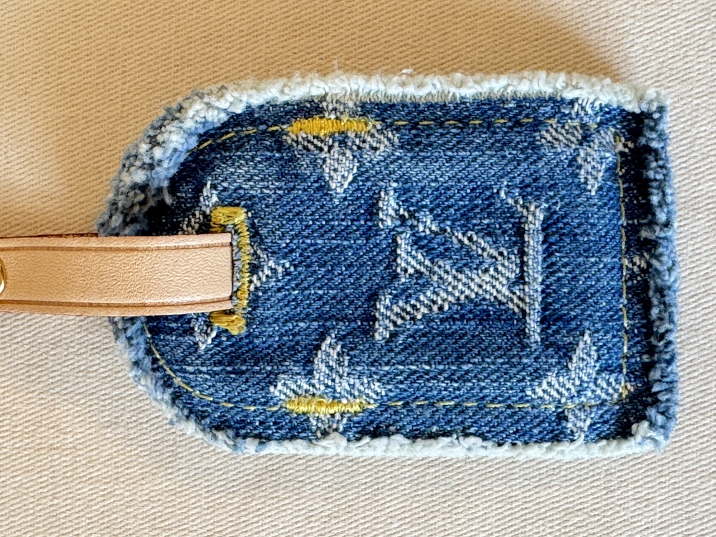 Adressanhänger Denim