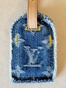 Adressanhänger Denim