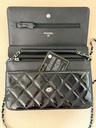 CHANEL Wallet on chain Lackleder schwarz