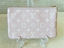 Double Zip Empreinte Rose