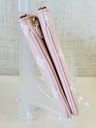 Double Zip Empreinte Rose