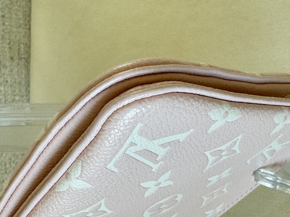 Double Zip Empreinte Rose