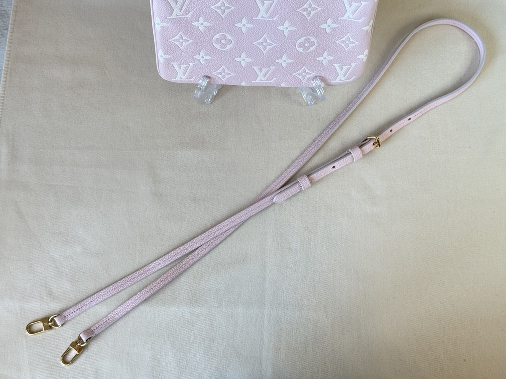 Double Zip Empreinte Rose