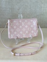 Double Zip Empreinte Rose