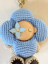 Taschenschmuck Vivienne Crochet blau