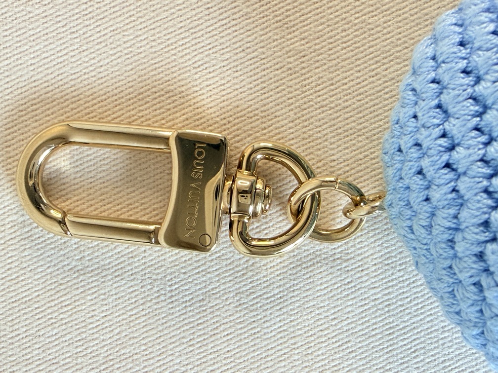 Taschenschmuck Vivienne Crochet blau