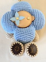 Taschenschmuck Vivienne Crochet blau