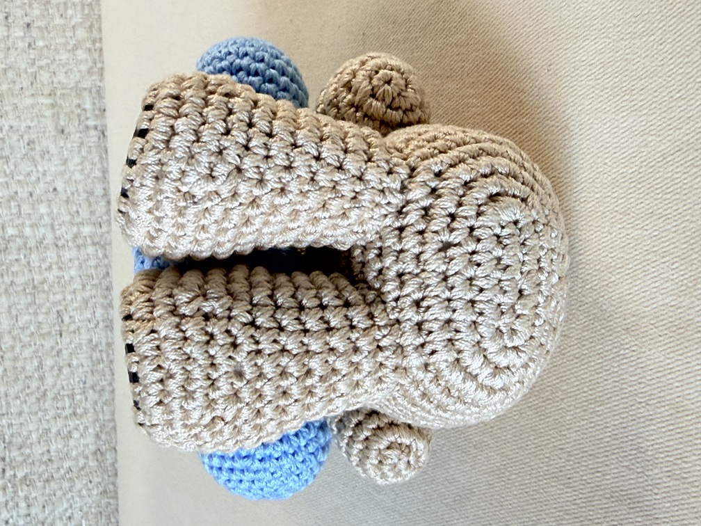Taschenschmuck Vivienne Crochet blau