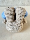 Taschenschmuck Vivienne Crochet blau
