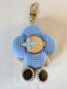 Taschenschmuck Vivienne Crochet blau