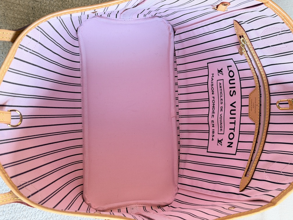 Neverfull MM Monogram Rose Ballerine