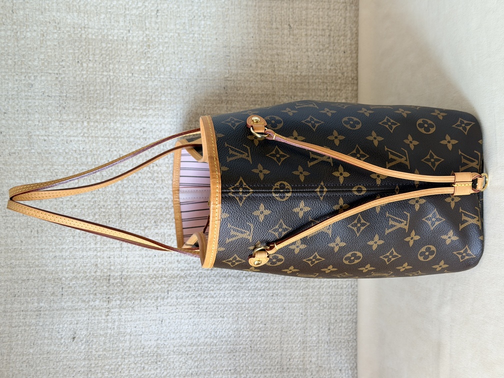 Neverfull MM Monogram Rose Ballerine