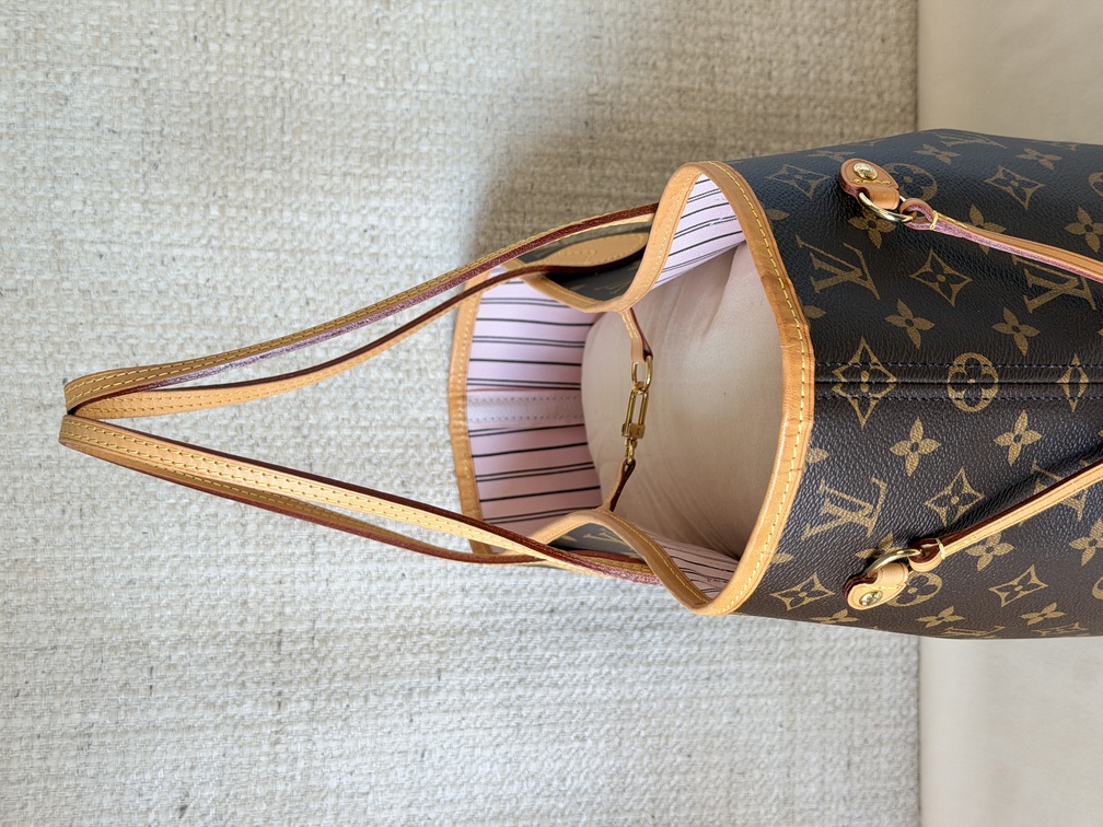 Neverfull MM Monogram Rose Ballerine