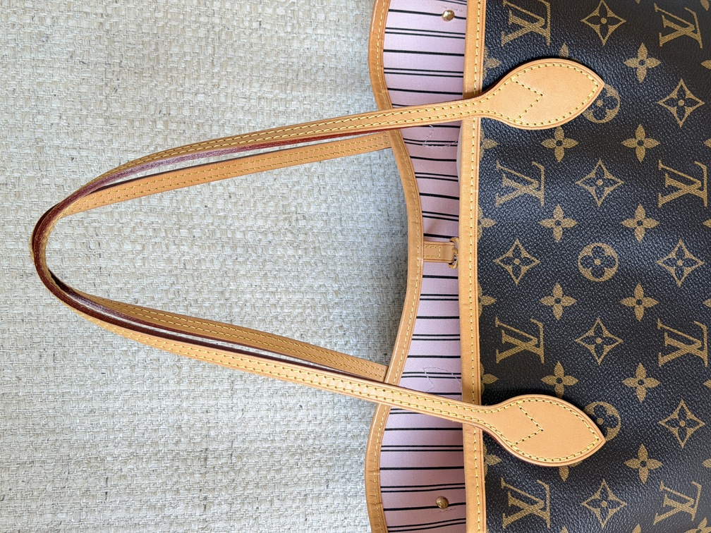 Neverfull MM Monogram Rose Ballerine