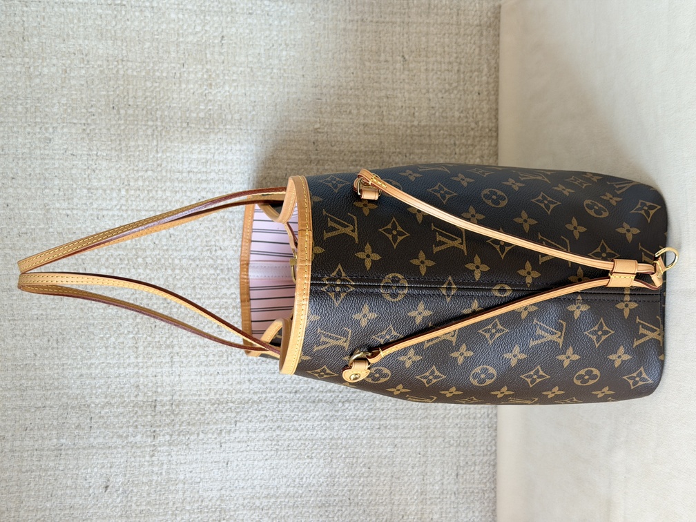 Neverfull MM Monogram Rose Ballerine