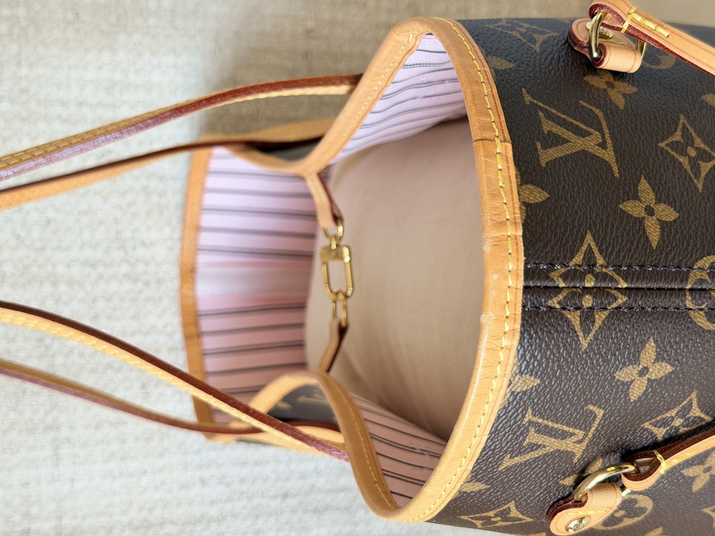 Neverfull MM Monogram Rose Ballerine
