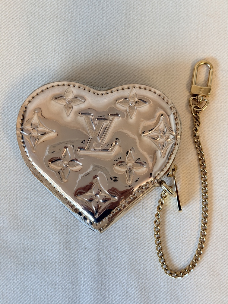 Heart Münztäschchen Miroir gold