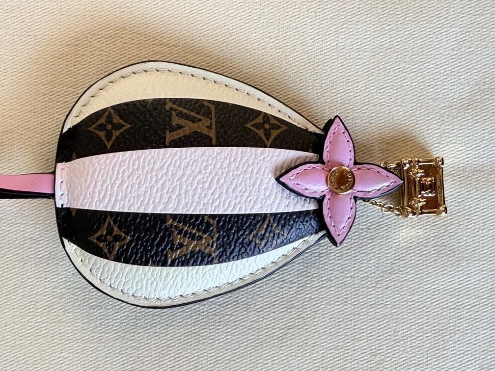 Taschenschmuck Hot Air Ballon Mono rose