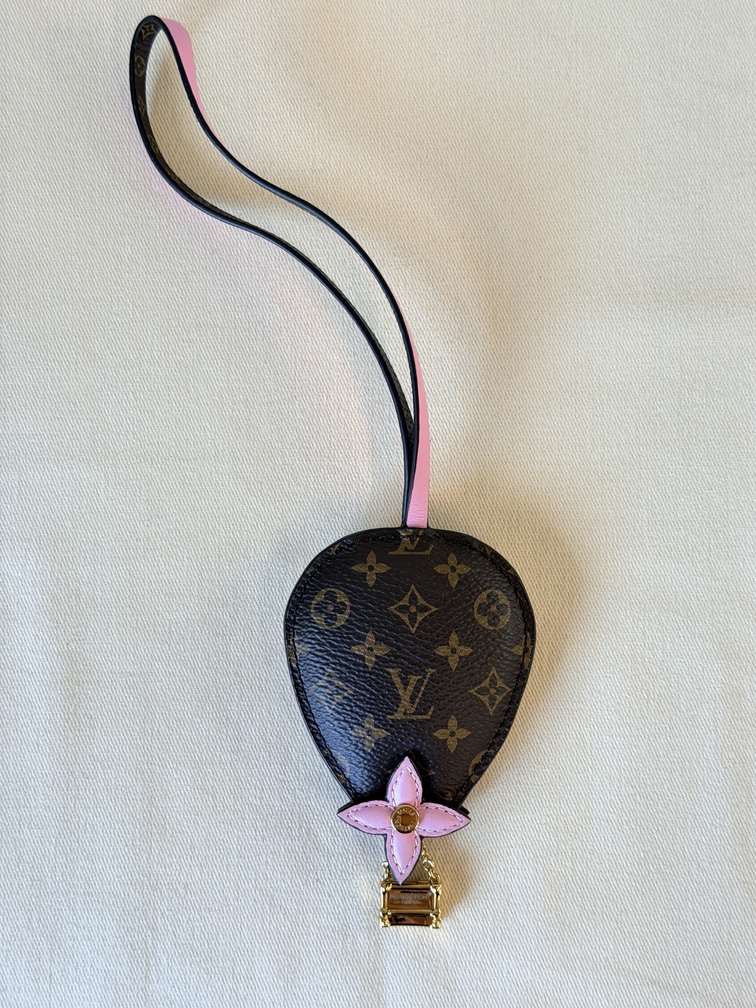 Taschenschmuck Hot Air Ballon Mono rose