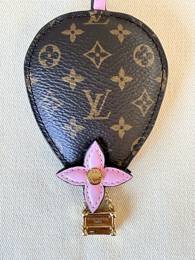 Taschenschmuck Hot Air Ballon Mono rose