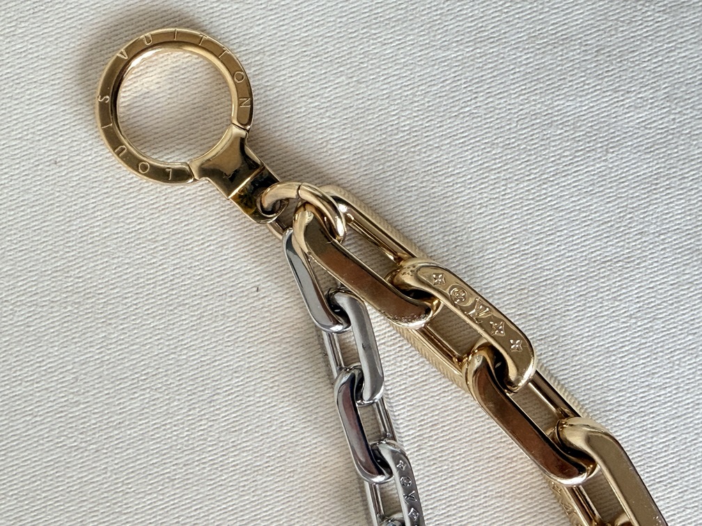 Taschenschmuck Edge gold silber
