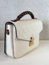 Pochette Metis Empreinte Creme / chocolate braided