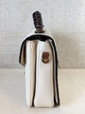 Pochette Metis Empreinte Creme / chocolate braided