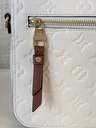 Pochette Metis Empreinte Creme / chocolate braided