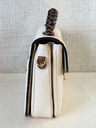 Pochette Metis Empreinte Creme / chocolate braided