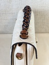 Pochette Metis Empreinte Creme / chocolate braided