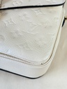 Pochette Metis Empreinte Creme / chocolate braided