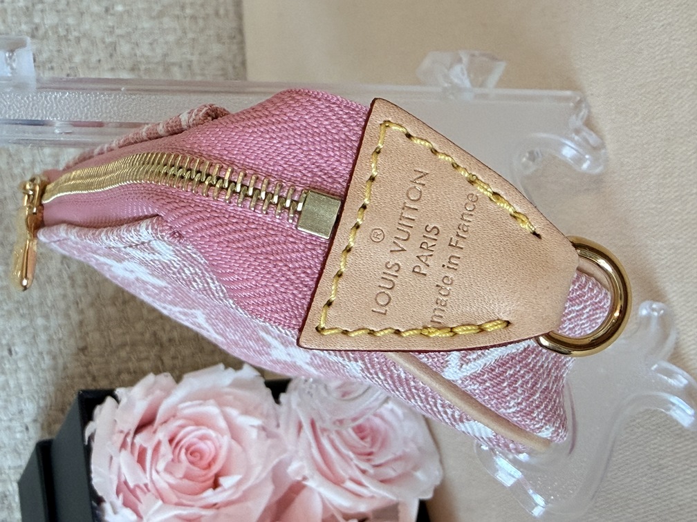 Micro Pochette DENIM rose