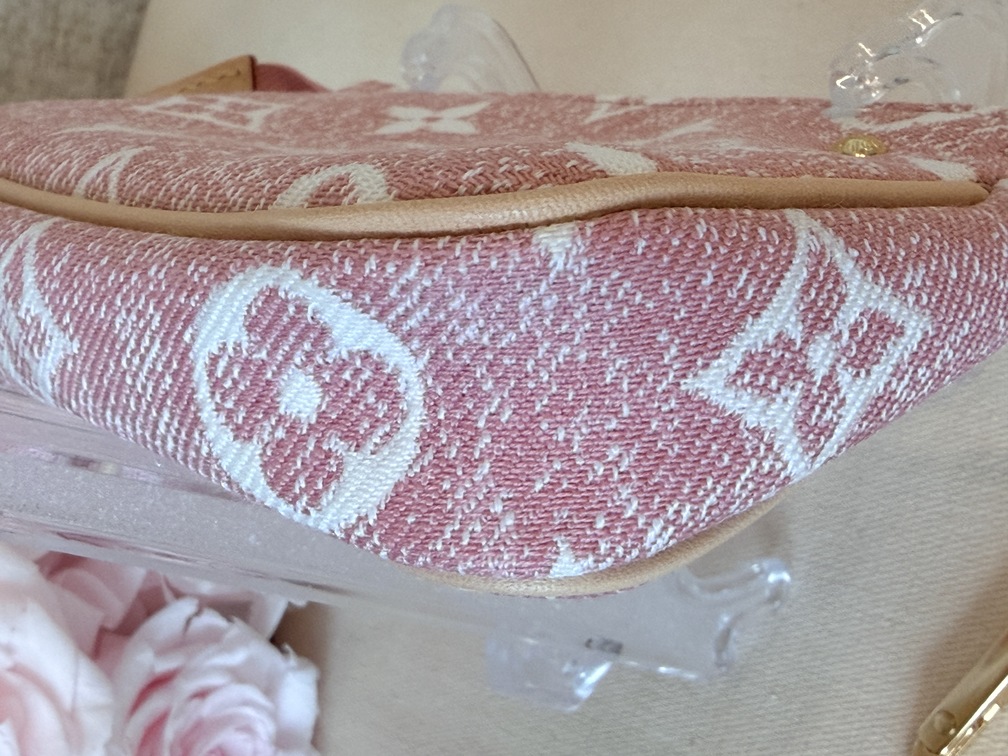 Micro Pochette DENIM rose