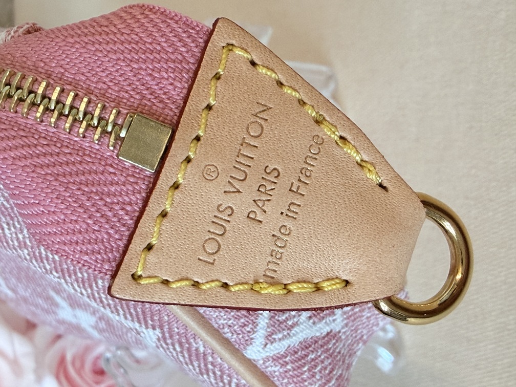 Micro Pochette DENIM rose