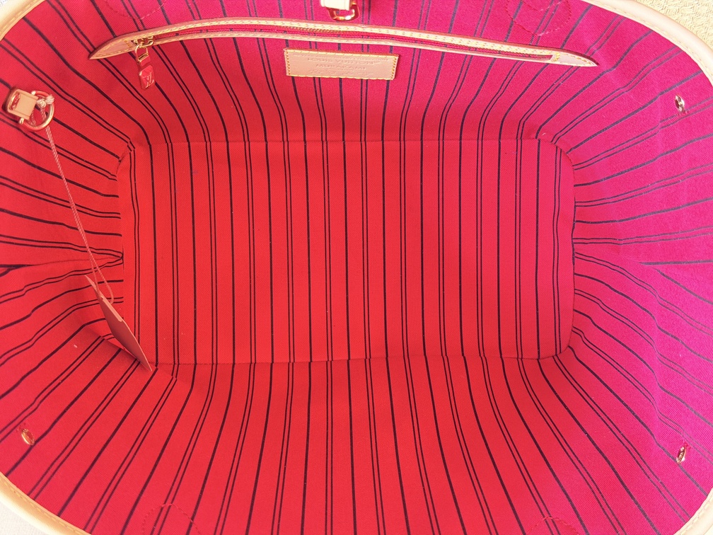 Neverfull MM LV x TM cerise