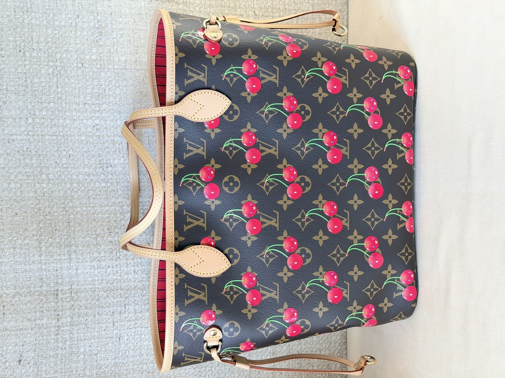 Neverfull MM LV x TM cerise