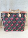 Neverfull MM LV x TM cerise
