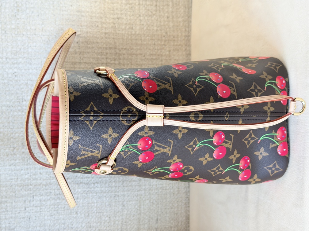 Neverfull MM LV x TM cerise