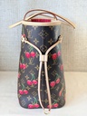 Neverfull MM LV x TM cerise