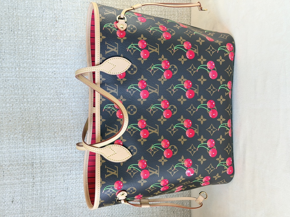 Neverfull MM LV x TM cerise