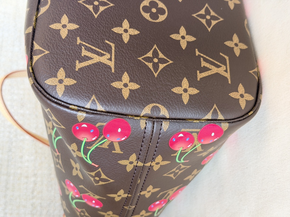Neverfull MM LV x TM cerise