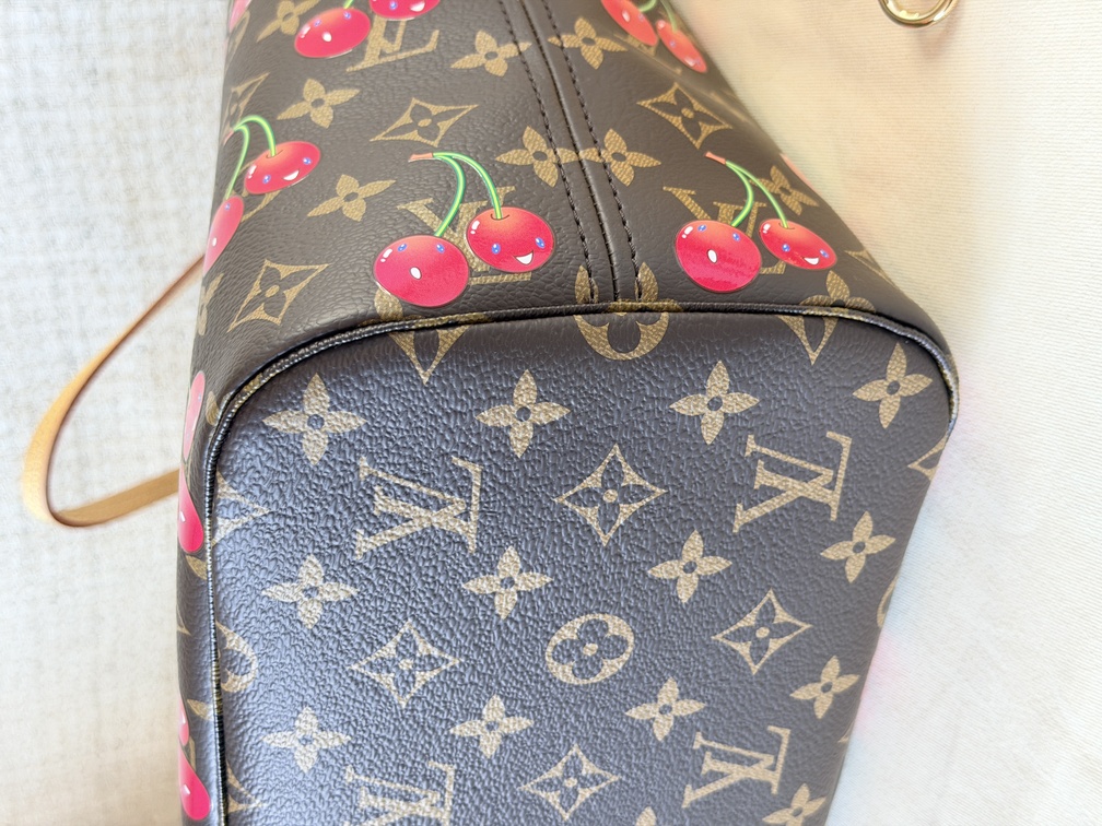 Neverfull MM LV x TM cerise
