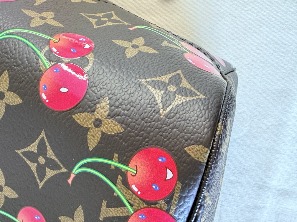 Neverfull MM LV x TM cerise