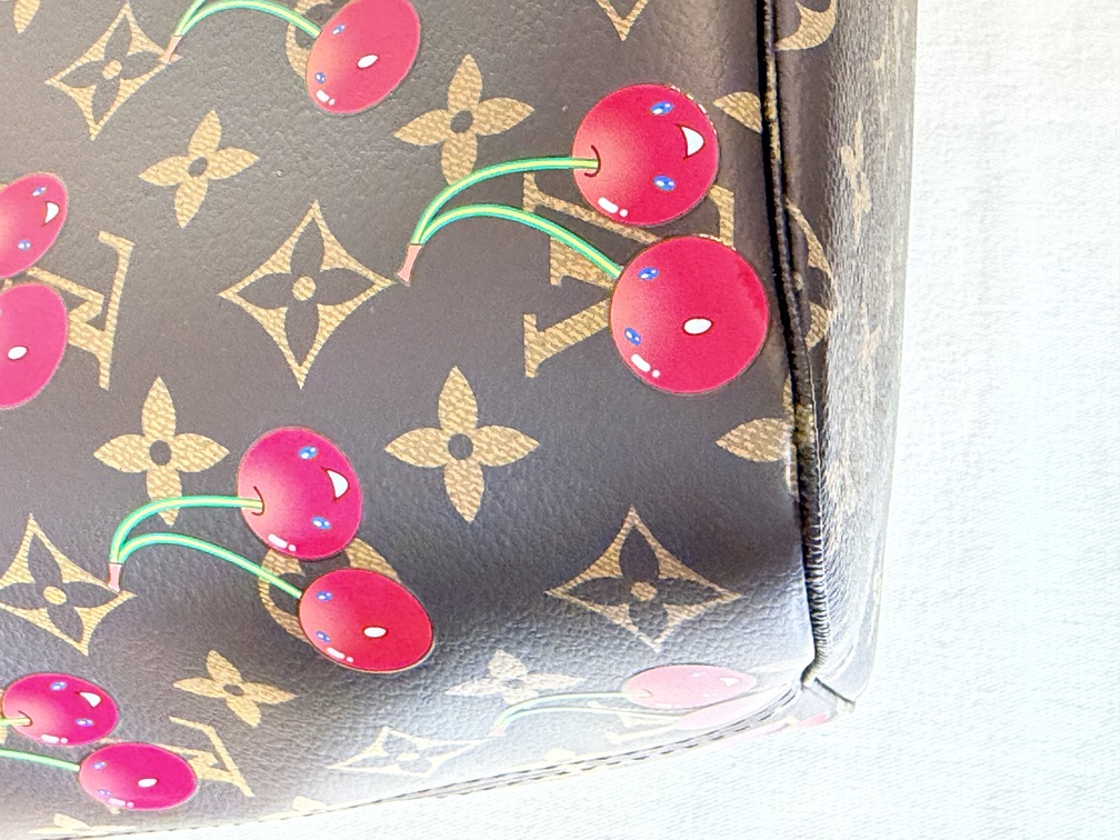 Neverfull MM LV x TM cerise