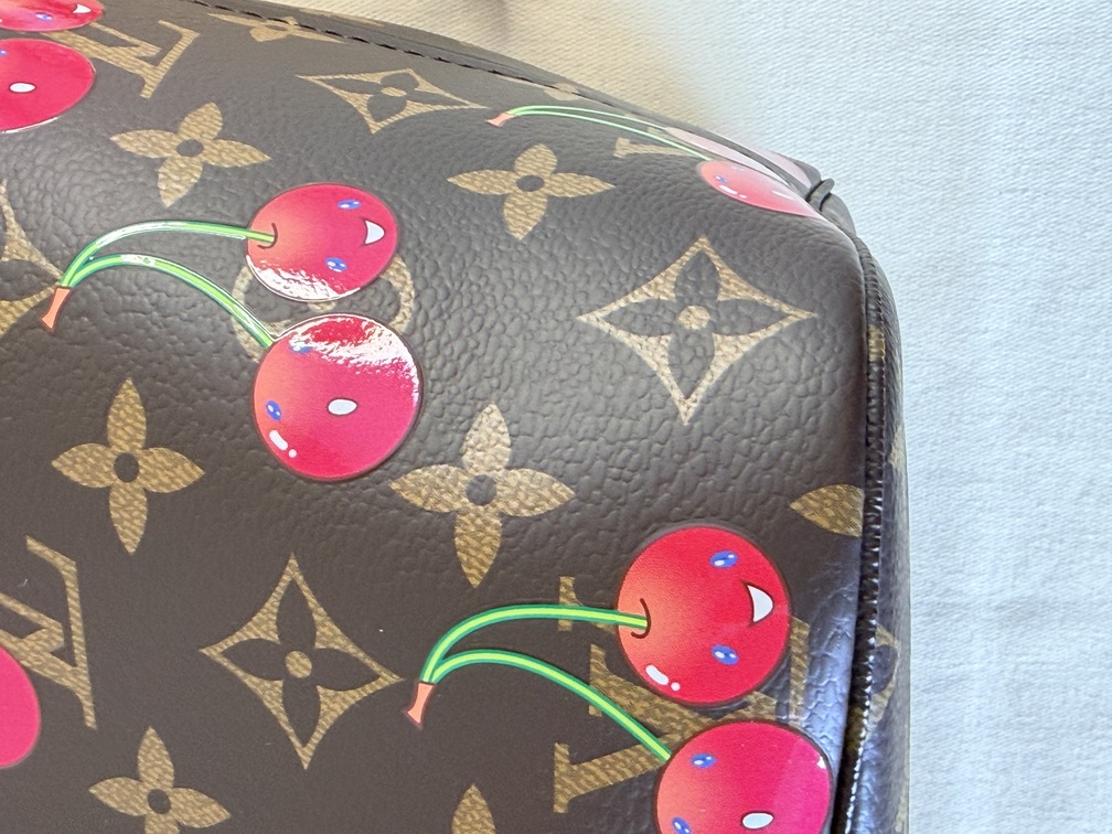 Neverfull MM LV x TM cerise