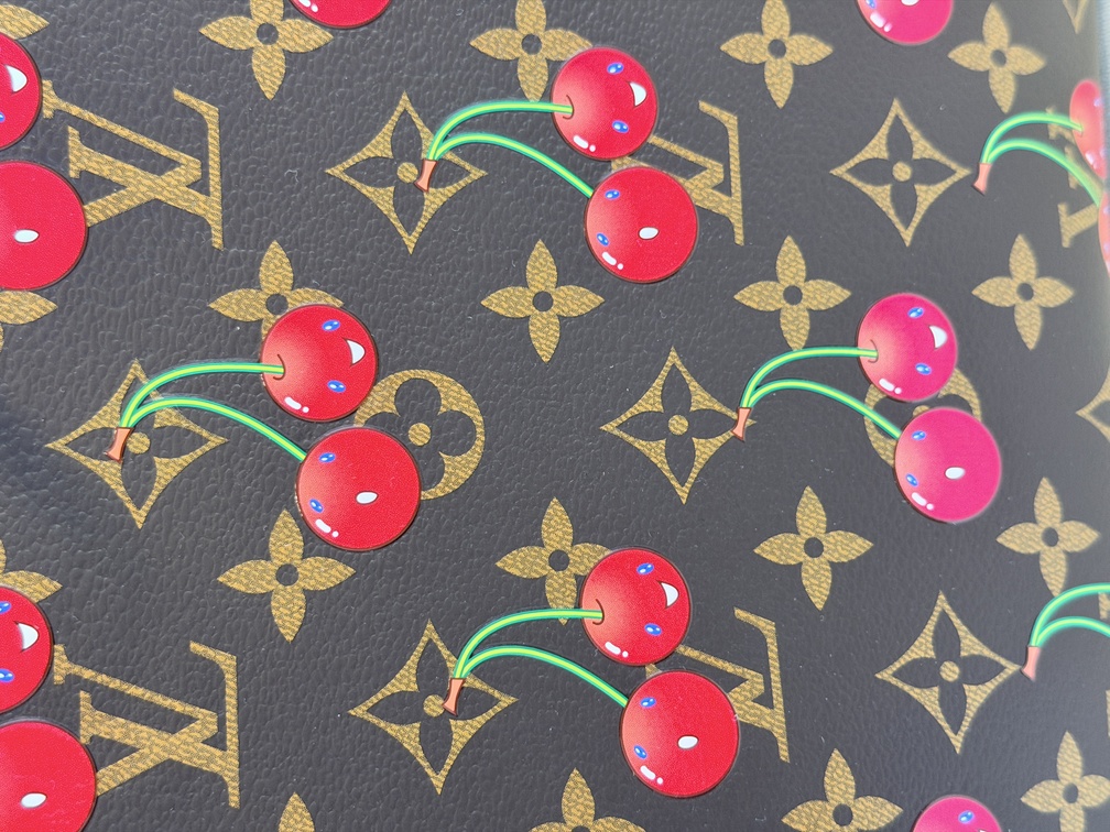 Neverfull MM LV x TM cerise