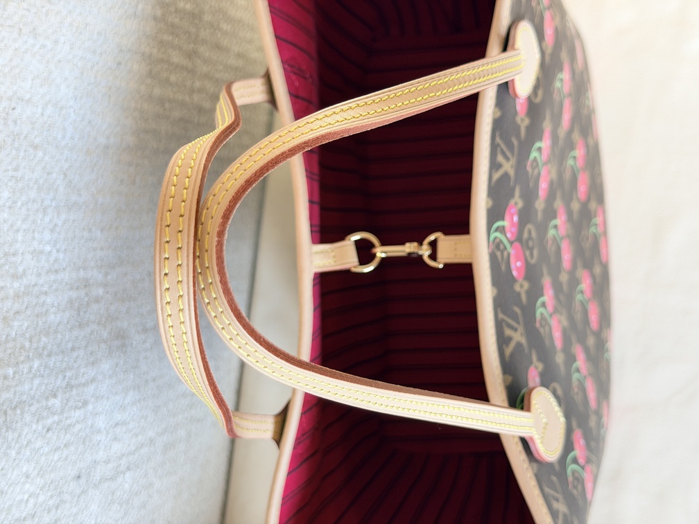 Neverfull MM LV x TM cerise