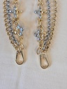 Taschenschmuck Taschenkette Flowers double