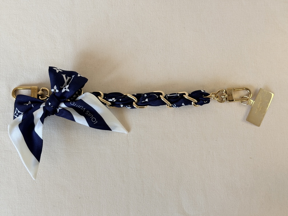 Taschenschmuck Handyschlaufe LV Silhouette blau